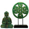 Buddha Feng Shui Együttes - Buddha Csomó - Zöld-0