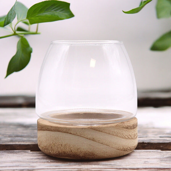 Mini Terrárium Natúr Tung Fával - 10x10cm-1