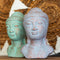 Buddha Fej  - Zöld és Bronz-4