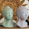 Buddha Fej  - Zöld és Bronz-5