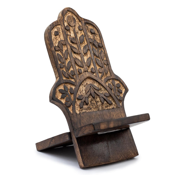 Faragott Telefontartó Állvány- Hamsa 20x9.5cm-0