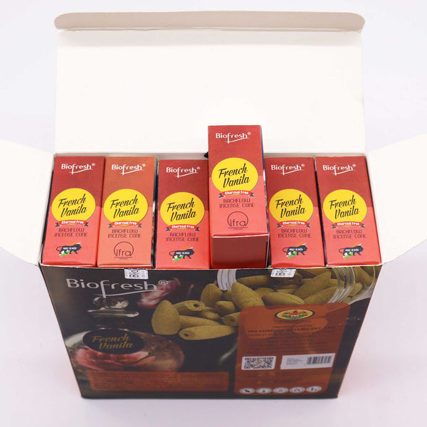 Biofresh Visszaáramló Füstölőkúpok (40 kúp) - Francia Vanilla-3