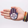 Szappankő Hamsa Füstölő Állvány 9x6cm -Pentagon-2
