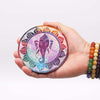 Szappankő Kerek Füstölő Állvány 10cm - Ganesha-2