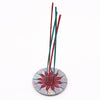 Szappankő Kerek Füstölő Állvány 10cm - Virág (5 stick holder)-1