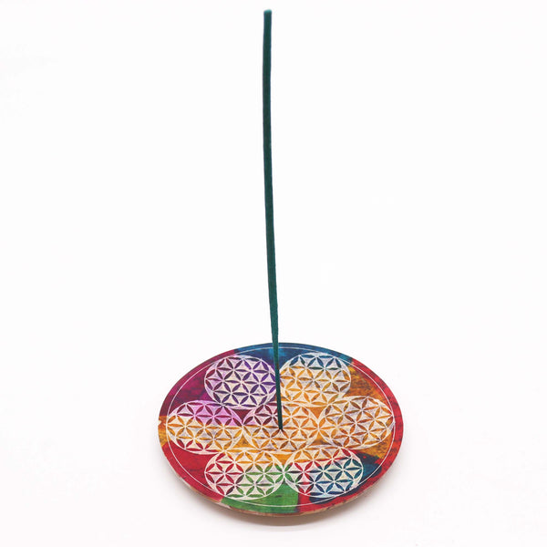 Szappankő Kerek Füstölő Állvány 12cm - 7 Élet Virága-1