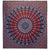 Kettős Pamut Ágytakaró / Falidísz -Mandala - Kék-0