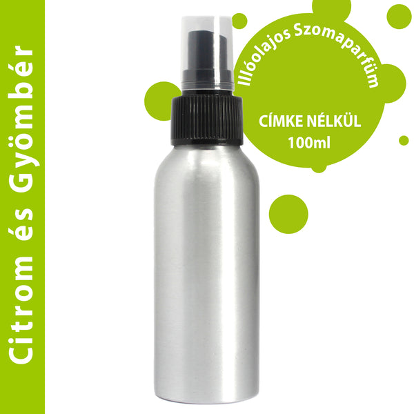 100ml Aeroszolos Illóolaj Szobaparfüm - Citrom és Gyömbér- címke nélkül-0