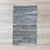 Kicsi Juta és Újrahasznosított Pamut Szőnyeg - 50x90cm - Kék-2