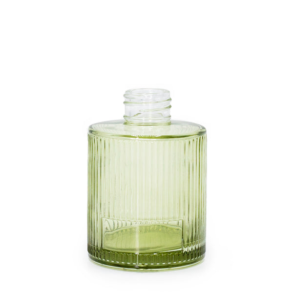 150ml Kerek Bordázott Diffúzor Flakon (28mm nyak) - Zöld-0
