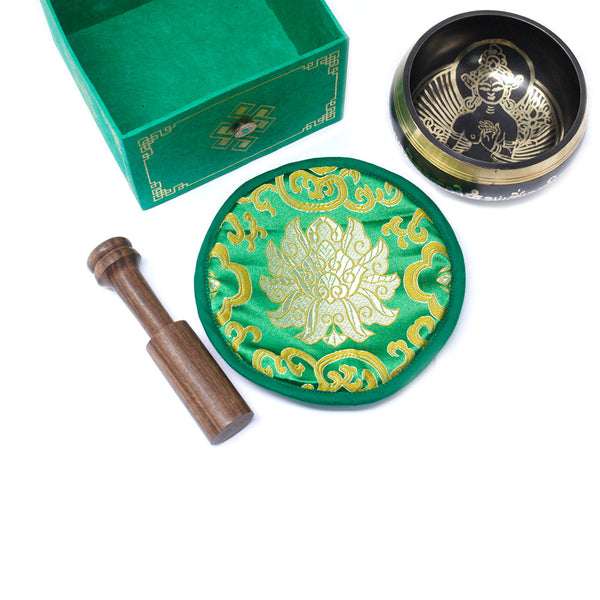 Zöld Tara Hangtál Együttes 10cm (min 380gm)-2