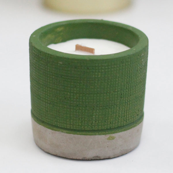 Beton Szójagyertya- Zöld - Moha és Gyógynövények-1