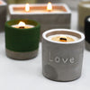 Közepes Beton Szójagyertya - Love - Füge és Feketeribizli-4