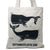 Nagy Pamutvászon Táskák - 6oz - 38x42cm - Bálnák-0