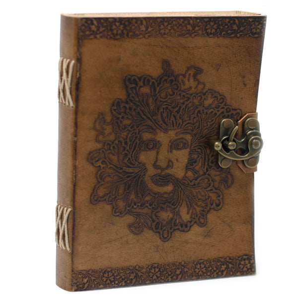 Bőrkötésű Napló - Greenman (20x15 cm)-0