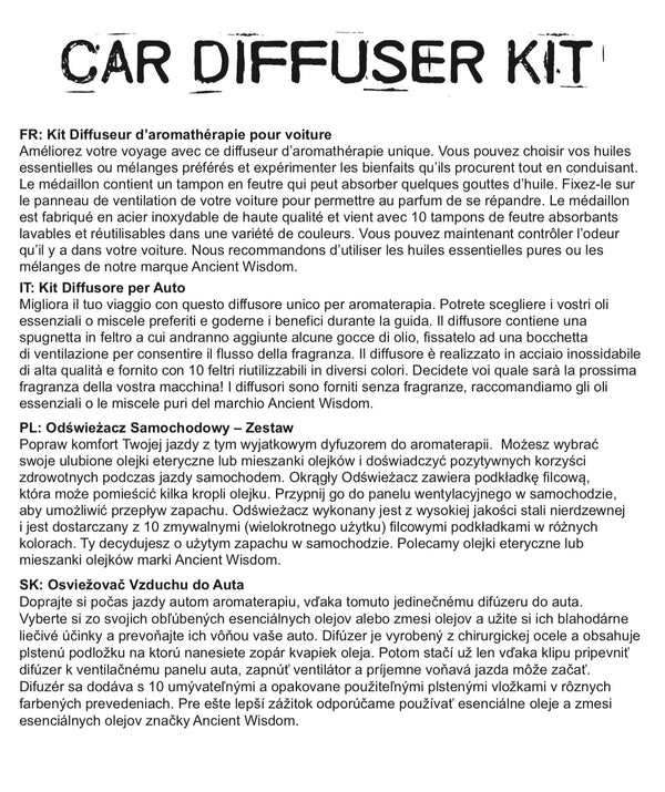 Autós Aroma Diffúzor- Angyalszárnyak - 30mm-9
