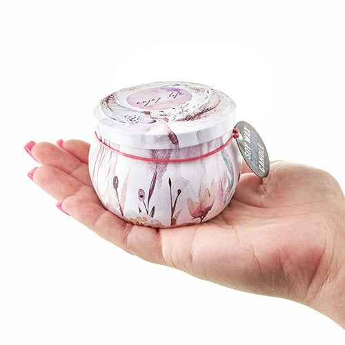 Dekorációs Szójagyertya Fém Tartóban- Romantikus Kert - Tea és Rózsák-10