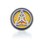 Autós Aroma Diffúzor - Pewter Yoga Chakra - 30mm-0