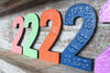Színes Szám "2"- 15cm-4