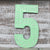 Színes Szám "5"- 15cm-0