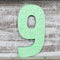 Színes Szám "9"- 15cm-0