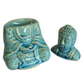 Ülő Buddha Aromalámpa - Kék