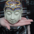 Buddha Aromalámpa - Krém és Mentolzöld