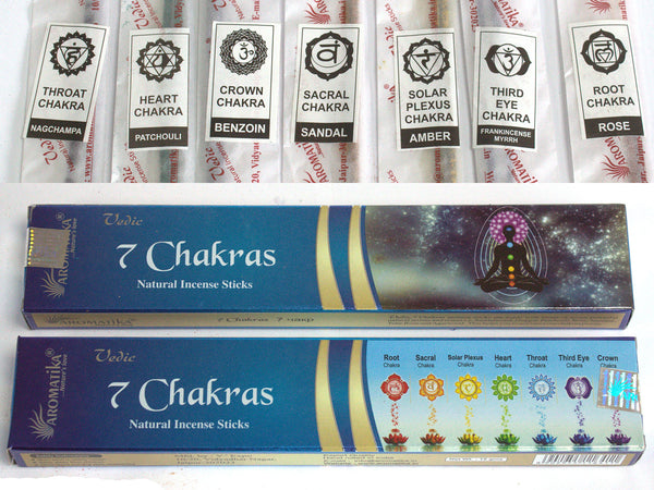 Vedic -Füstölő Pálcikák - 7 Chakra
