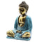 Kékeszöld és Arany Buddha - 14-17 cm