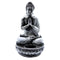Buddha Gyertyatartó - Fehér - 14-17 cm