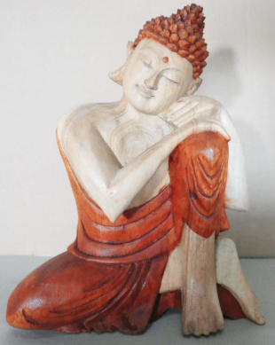 Kézműves Buddha Szobor-Gondolkozó-25cm