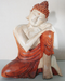 Kézműves Buddha Szobor-Gondolkozó-25cm