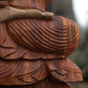 Kézműves Buddha Szobor-Üdvözlő-40cm