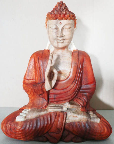 Kézműves Buddha Szobor-Oktató-30cm