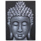 Buddha Festmény - Szürke Brokát Hatás
