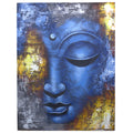 Buddha Festmény - Kék Fej - Absztrakt