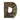 Rusztikális Betű - "D" (12) - Kicsi 7cm