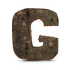 Rusztikális Betű   - "G" (12) - Kicsi 7cm