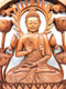 Buddha és Lótusz Panel - 40cm