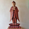 Kézműves Buddha Szobor - 100 cm Üdvözlő