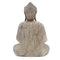 Kézműves Buddha Szobor - 40cm Oktató - Fehér Súrolt