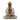 Kézműves Buddha Szobor - 30cm Üdvözlő - Fehér Súrolt