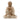 Kézműves Buddha Szobor - 30cm Oktató - Fehér Súrolt