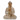 Kézműves Buddha Szobor - 40cm Oktató - Fehér Súrolt