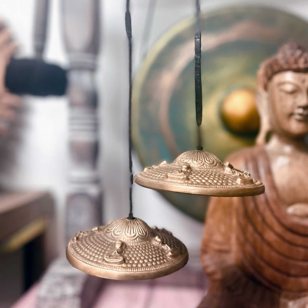 Tibeti Tingsha - Hét Charkra - cca. 7cm-2
