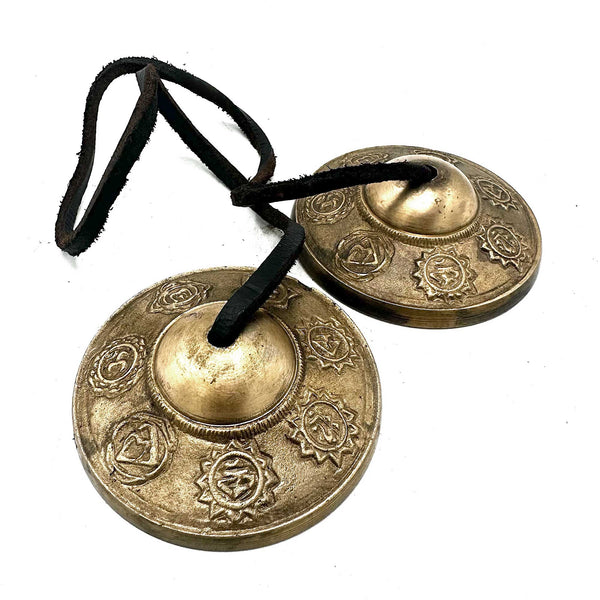 Tibeti Tingsha - Hét Charkra - cca. 7cm-0