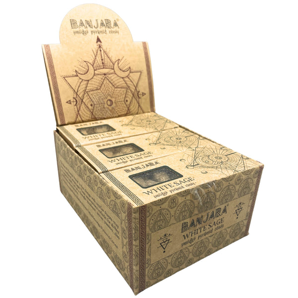 Banjara Füstölő Piramis - Fehét Zsálya-2