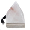 Minőségi USB Fehér Piramis  Sólámpa - 9 cm (színes)
